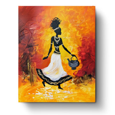 African Elegance: Woman with Jug - miicreative - Paint by Numbers Custom Kit