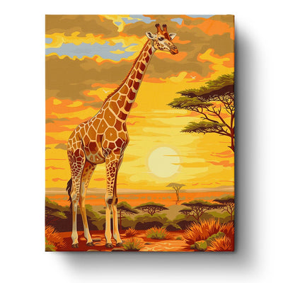 African Giraffe - miicreative - Paint by Numbers Custom Kit