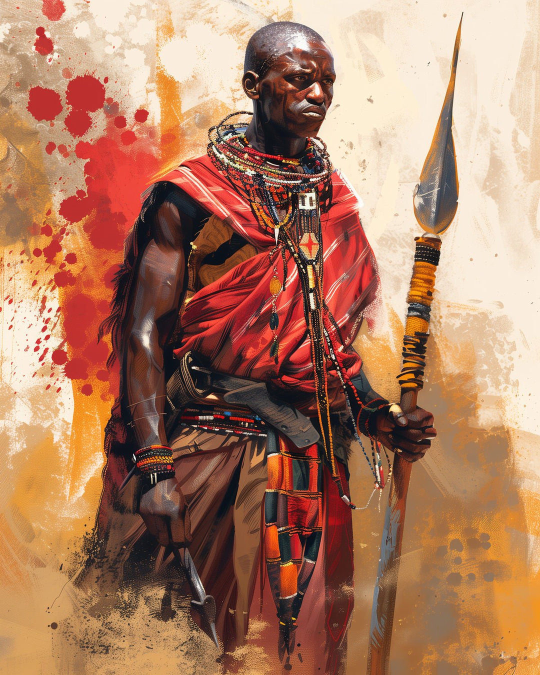 African Masai Warrior