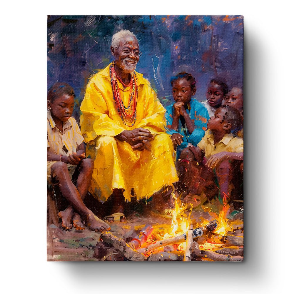 African Storyteller - Paint by Numbers Kit | Vibrant African Art ...