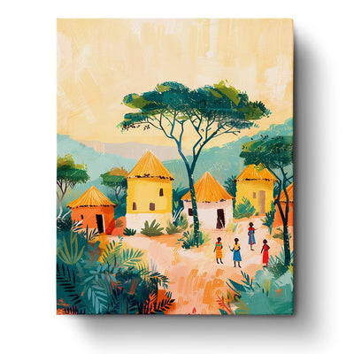 African Village - miicreative - Paint by Numbers Custom Kit