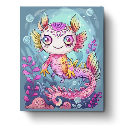 Axolotl Animal - miicreative - Paint by Numbers Fixed Kit - Pre-designed Kit