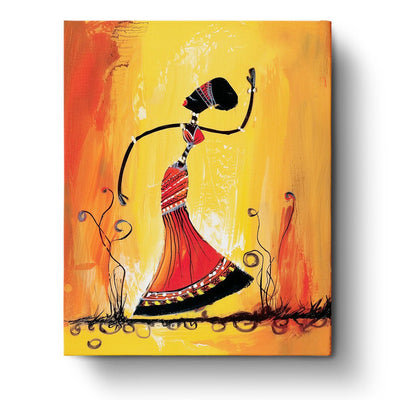 Dancing African Beauty - miicreative - Paint by Numbers fixed Kit