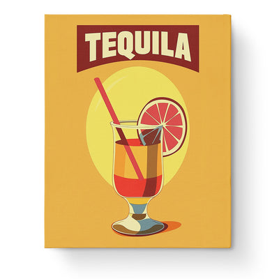 Tequila Cocktail Art by miicreative, features a vibrant cocktail illustration with bold colors, evoking creativity and mindfulness.