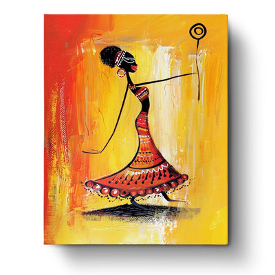 Joyful African Woman - miicreative - Paint by Numbers fixed Kit